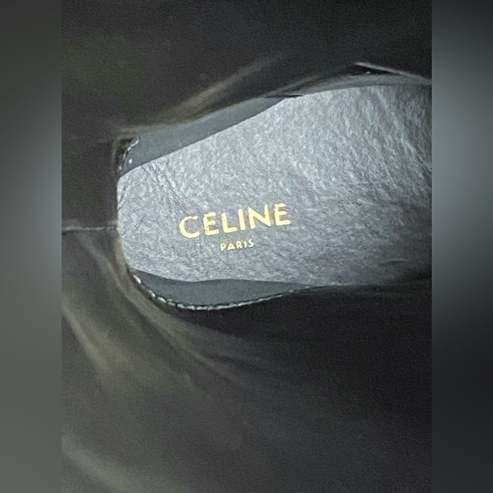 Celine Bulky High boots In Calfskin Black/Brown size 39 - Picture 11 of 13